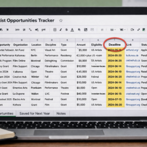 Free Artist Opportunities Tracker