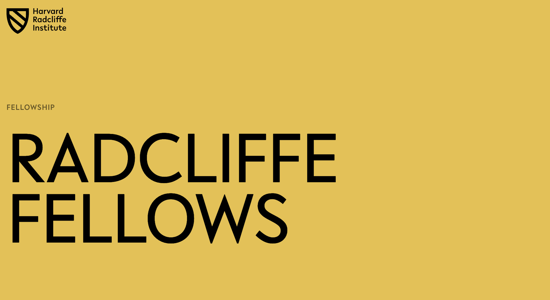 Harvard Radcliffe Institute Fellowship Program 2027–2028